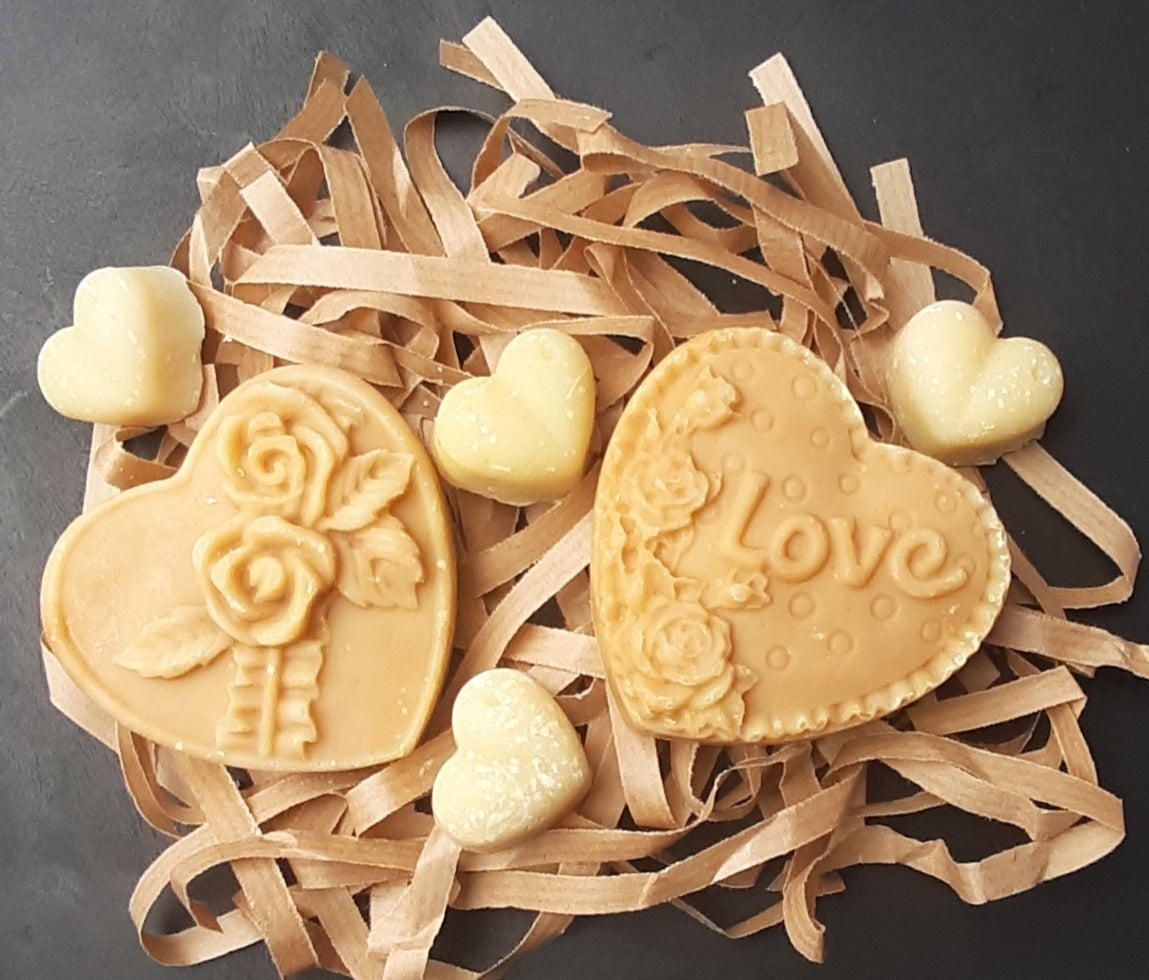 Coffret Cœur sans huile essentielles, sans parfum et sans colorant.